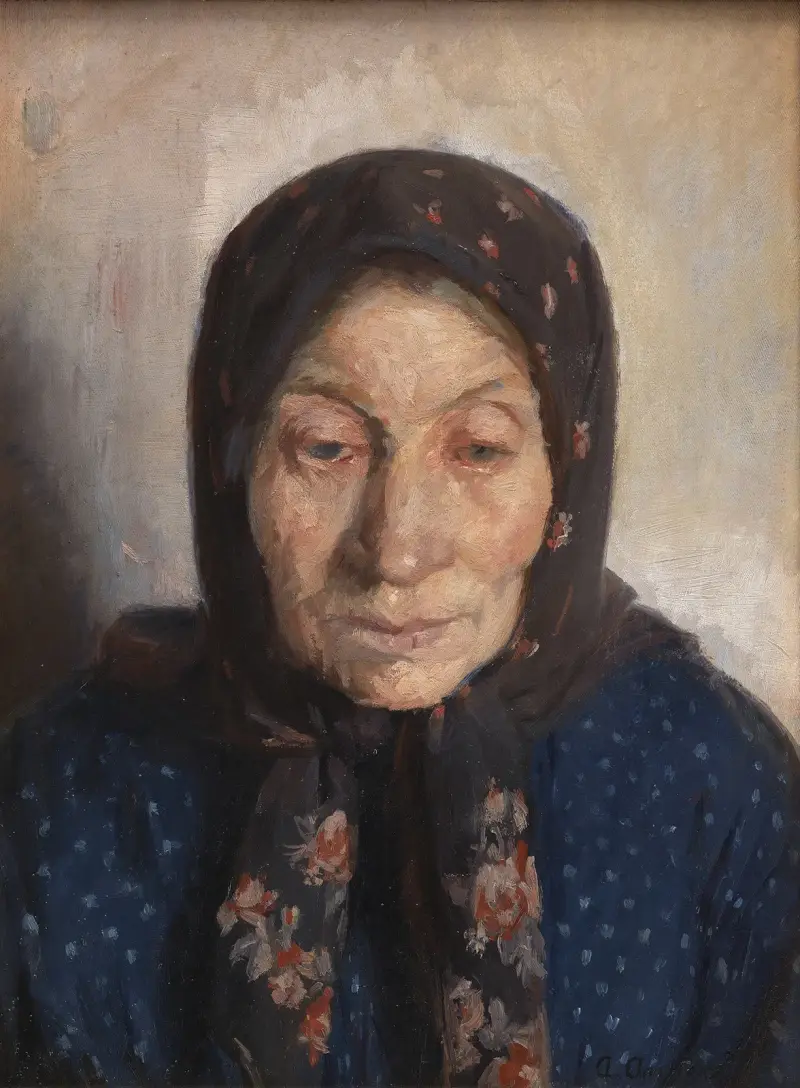 En gammal fiskares hustru av Anna Ancher