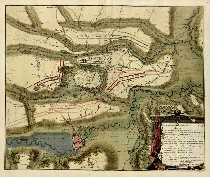 Schlachtplan von Oudenaarde von Anna Beek
