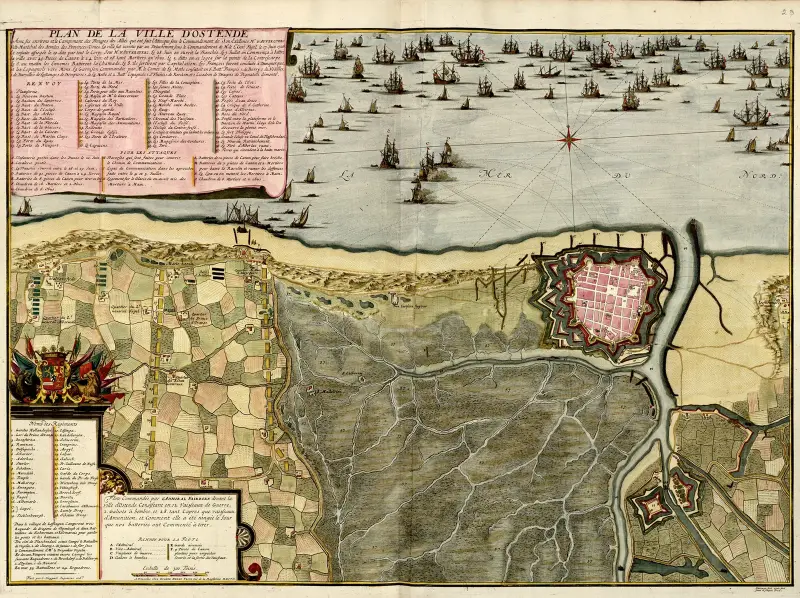 Plan der Stadt Ostende von Anna Beek