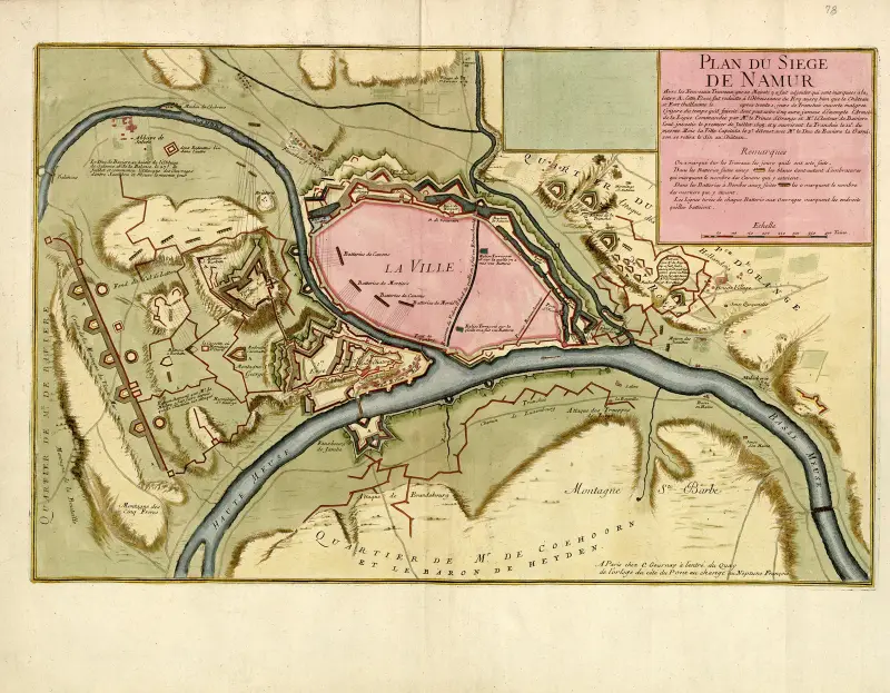 Plan der Belagerung von Namur von Anna Beek