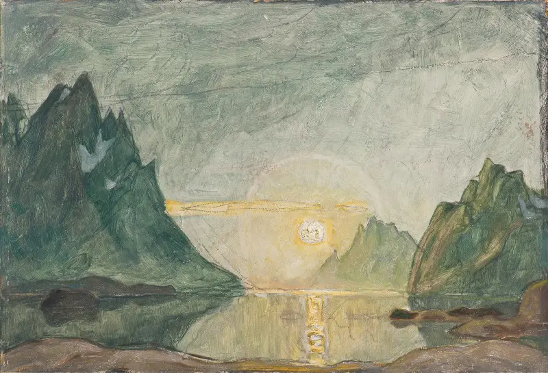 Mitternachtssonne. Studie aus Nordnorwegen von Anna Boberg