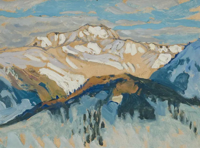 Berge. Studie aus der Schweiz von Anna Boberg