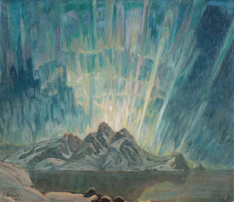 Nordlicht. Studie aus Nordnorwegen von Anna Boberg