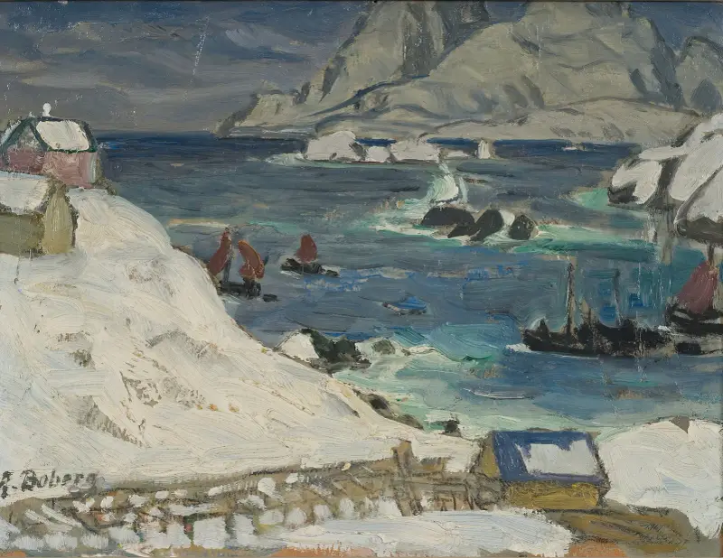 Vor dem Sturm. Studie aus Nordnorwegen von Anna Boberg