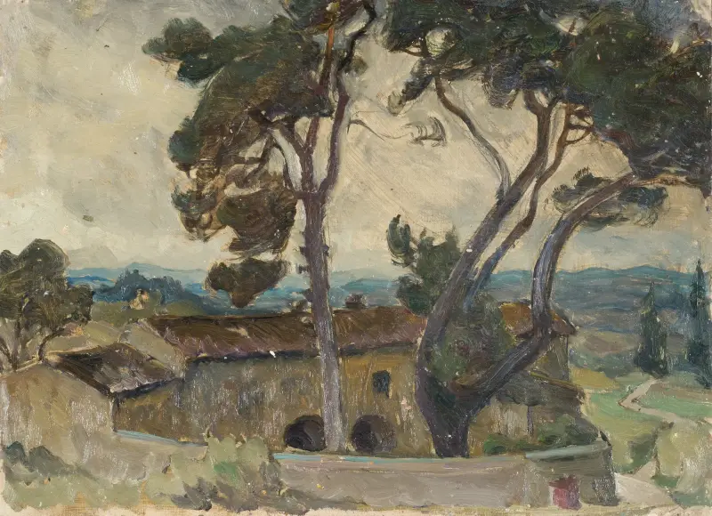 Studie aus Spoleto, Italien von Anna Boberg