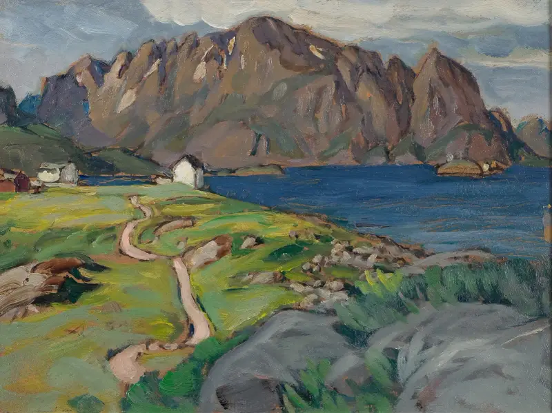 Sommer, Store Molla. Studie aus Lofoten von Anna Boberg
