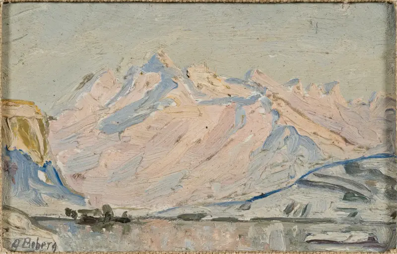 Solen över Lofoten. Studie av Anna Boberg