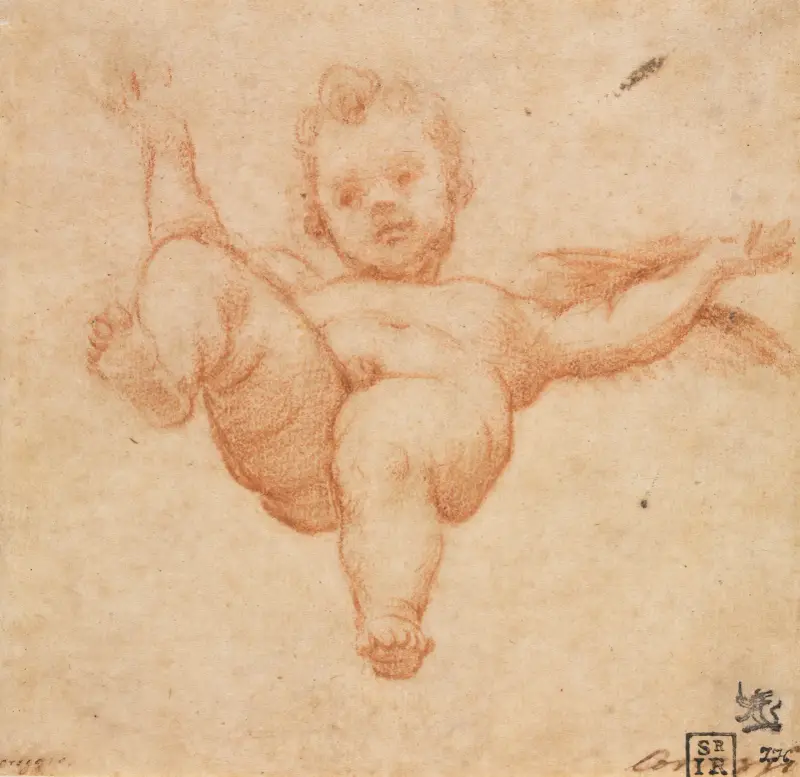 Flying Cupid av Annibale Carracci