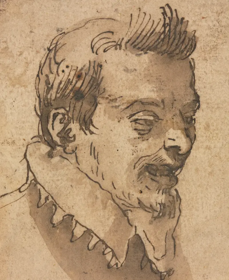Head of a Man av Annibale Carracci