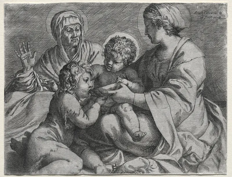 Madonna with the Bowl av Annibale Carracci