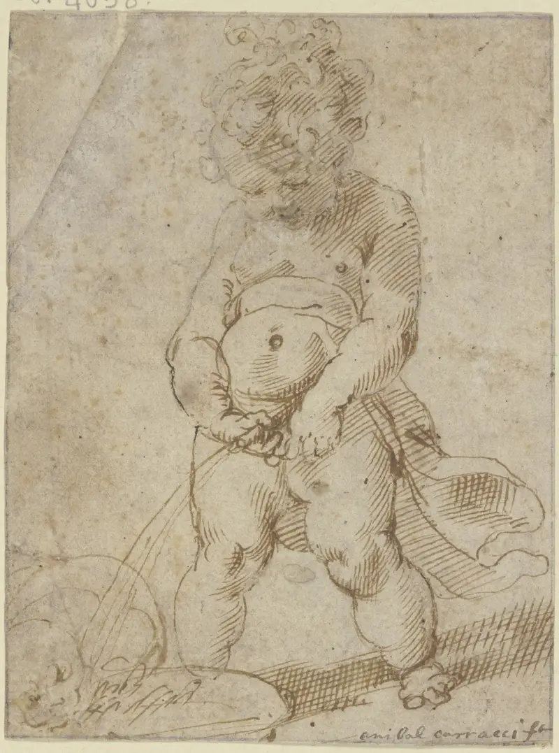 Čůrající chlapec, Annibale Carracci
