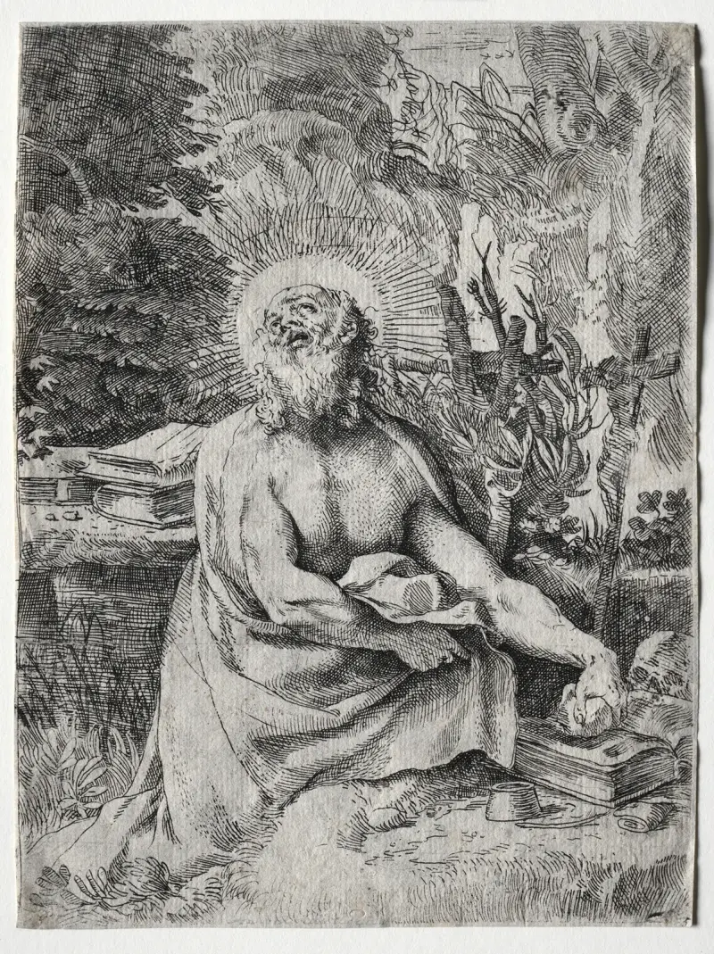 St. Jerome av Annibale Carracci