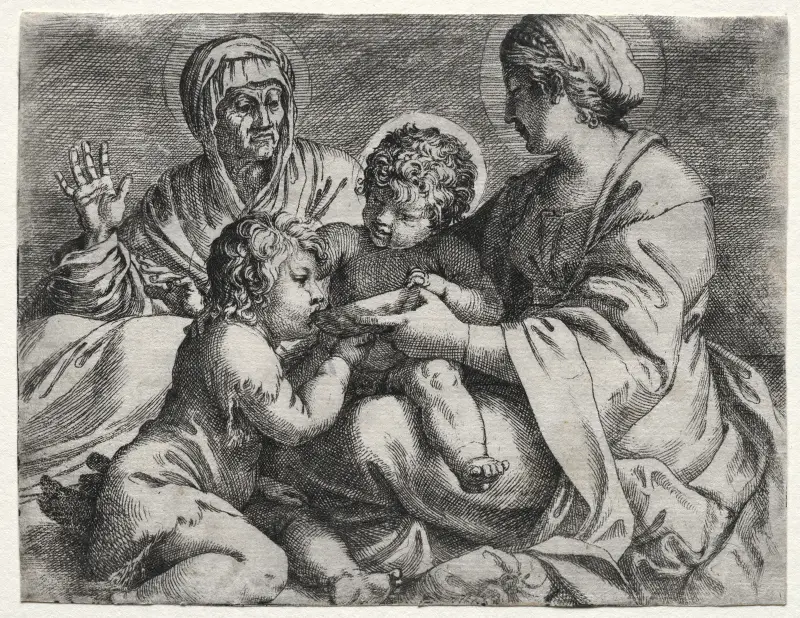 Madonna z miską, 1606 – nr 2, Annibale Carracci