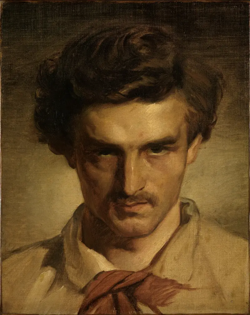 Jugendliches Selbstbildnis av Anselm Feuerbach