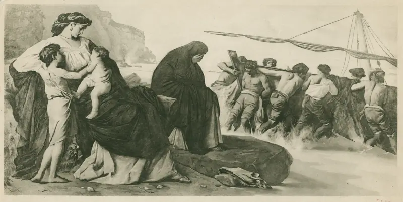 Medeas avfärd av Anselm Feuerbach
