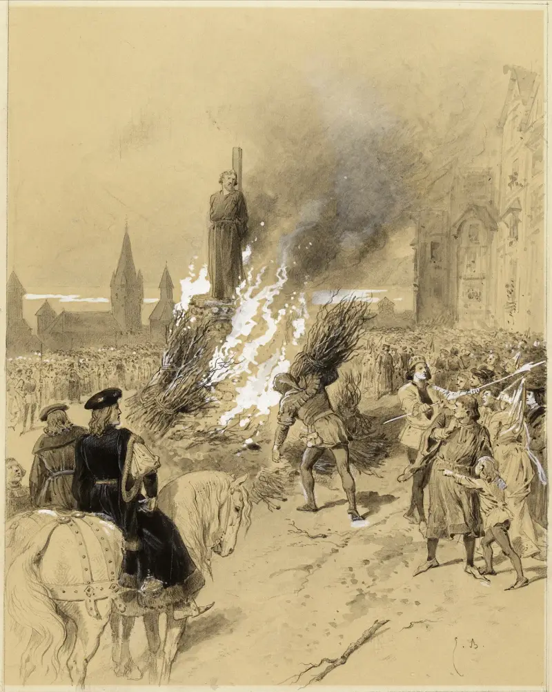 Das höchste Erbarmen, Jan Hus von Émile-Antoine Bayard