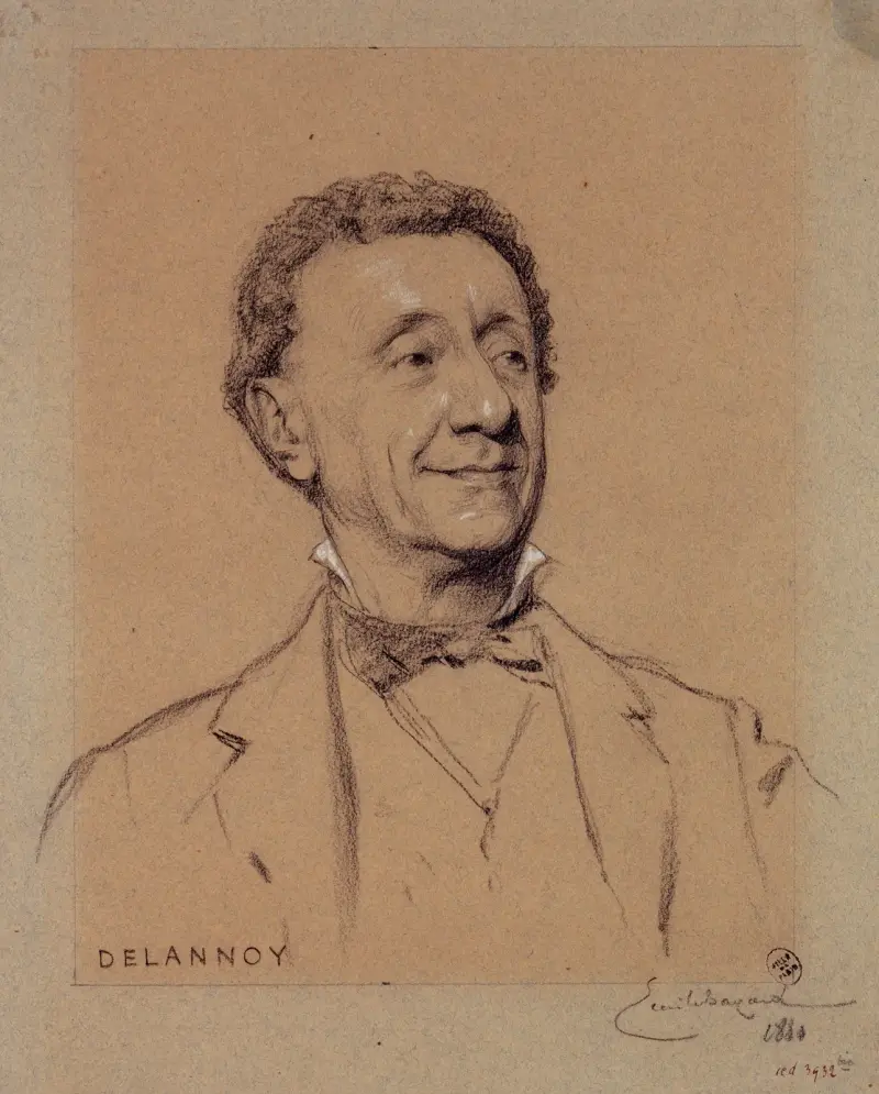 Portret Delannoy, aktora z Palais Royal, Émile-Antoine Bayard