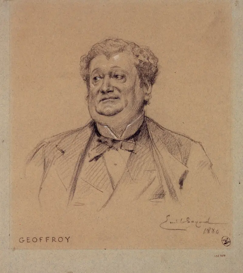 Porträt von Geoffroy, Schauspieler am Palais-Royal von Émile-Antoine Bayard