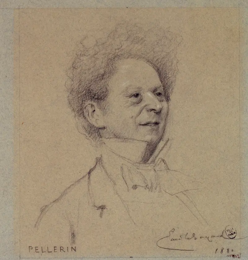 Porträtt av Pellerin, skådespelare vid Palais Royal av Émile-Antoine Bayard