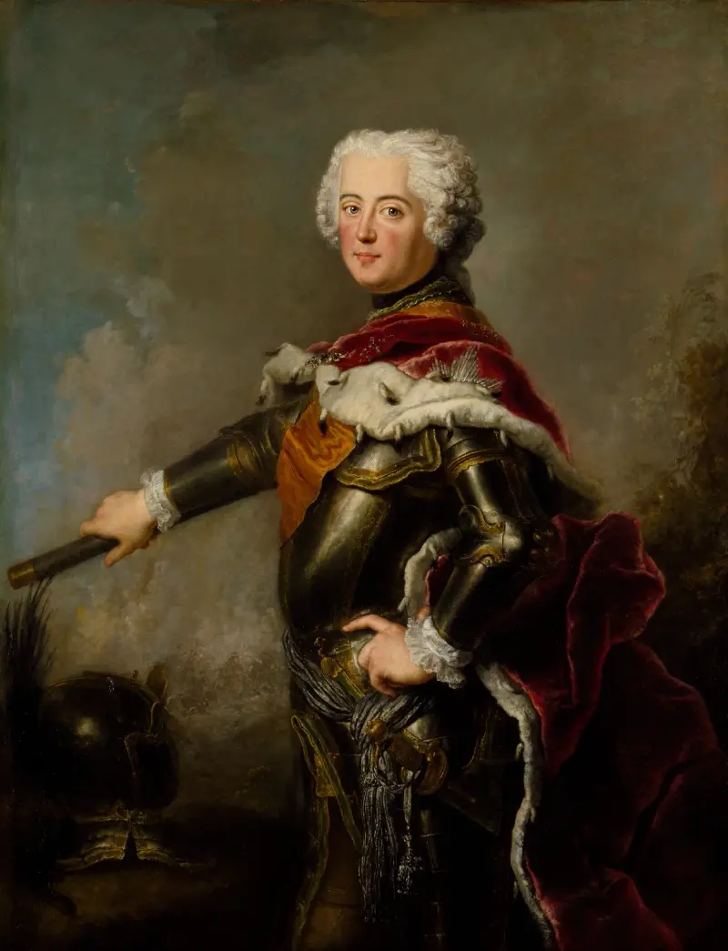 Porträtt av Fredrik II av Preussen av Antoine Pesne