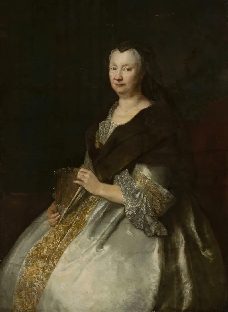 Porträtt av Sophia Hedwig von Tettau (1662–1733) av Antoine Pesne