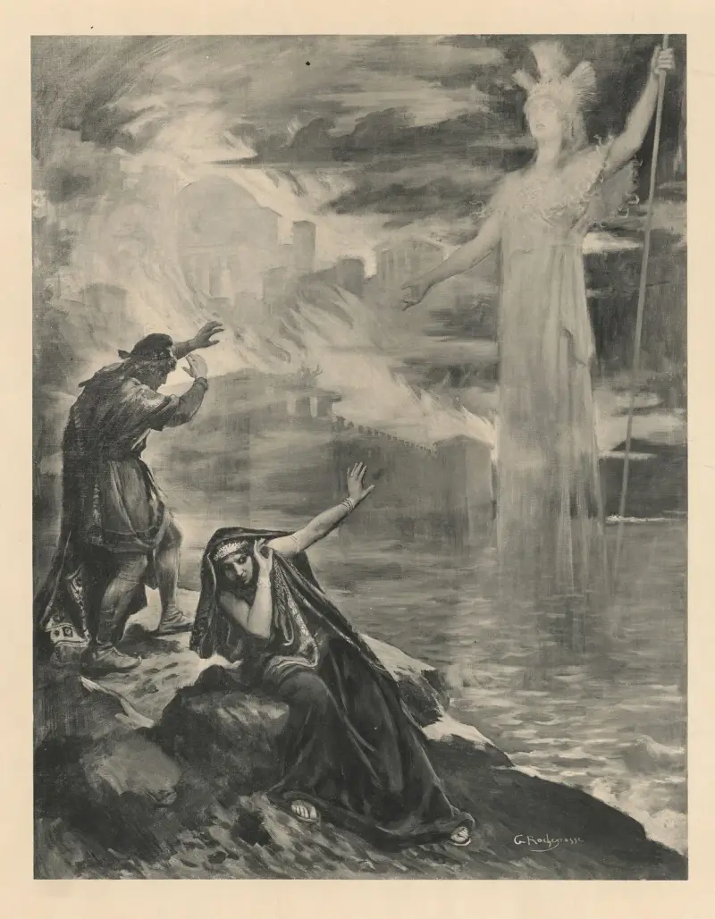 Hélène. Lyriskt drama i en akt. Text och musik av Camille Saint-Saëns av Georges Antoine Rochegrosse