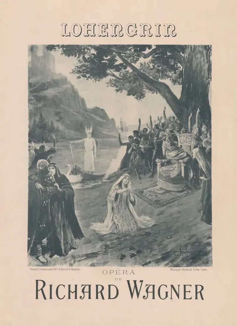 Lohengrin opéra de Richard Wagner av Georges Antoine Rochegrosse