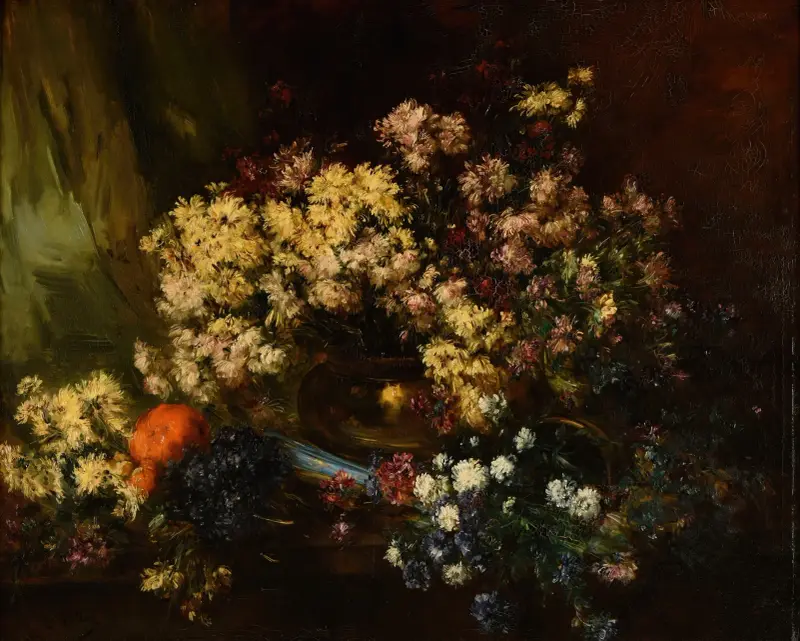 Chrysanthemen von Antoine Vollon