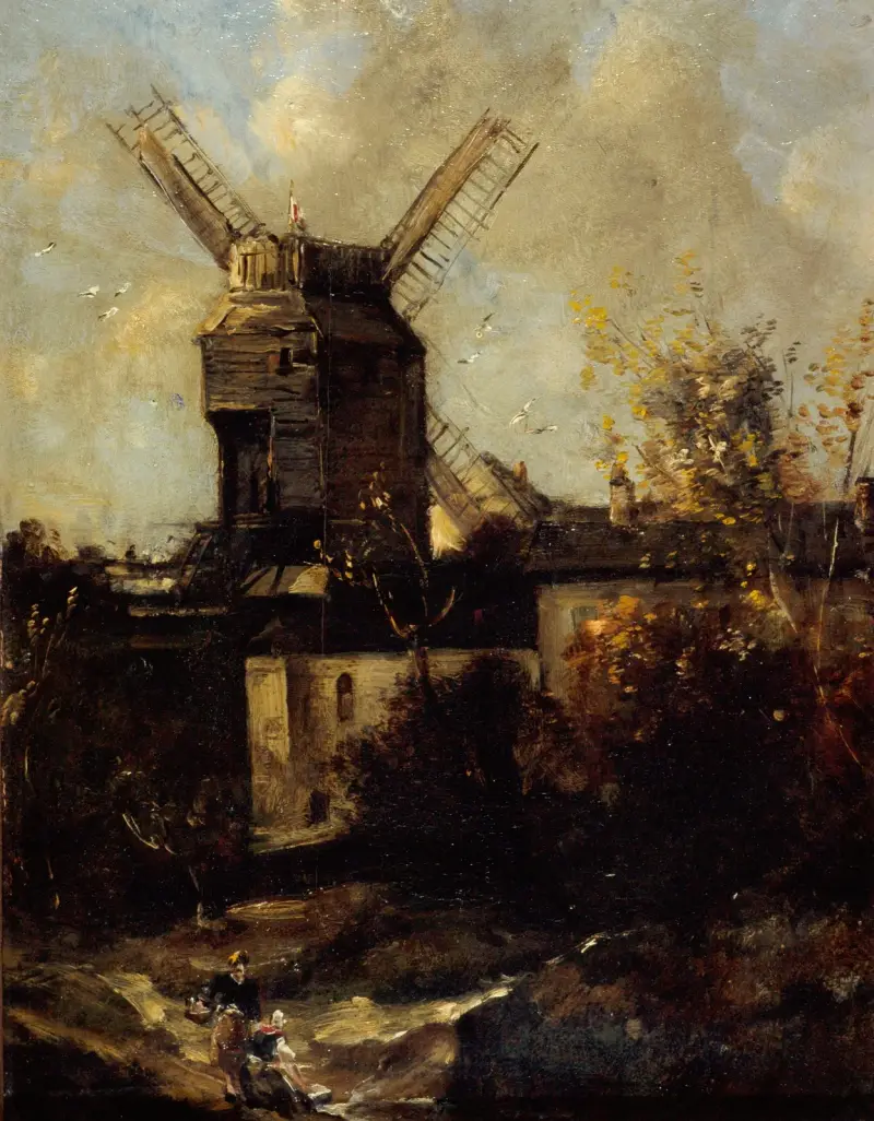 Die Moulin de la Galette in Montmartre von Antoine Vollon