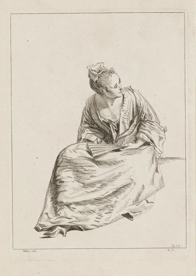 Kostymplansch nr 259 av Jean-Antoine Watteau