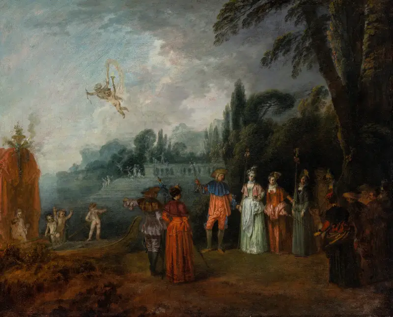 The Embarkation for Cythera av Jean-Antoine Watteau