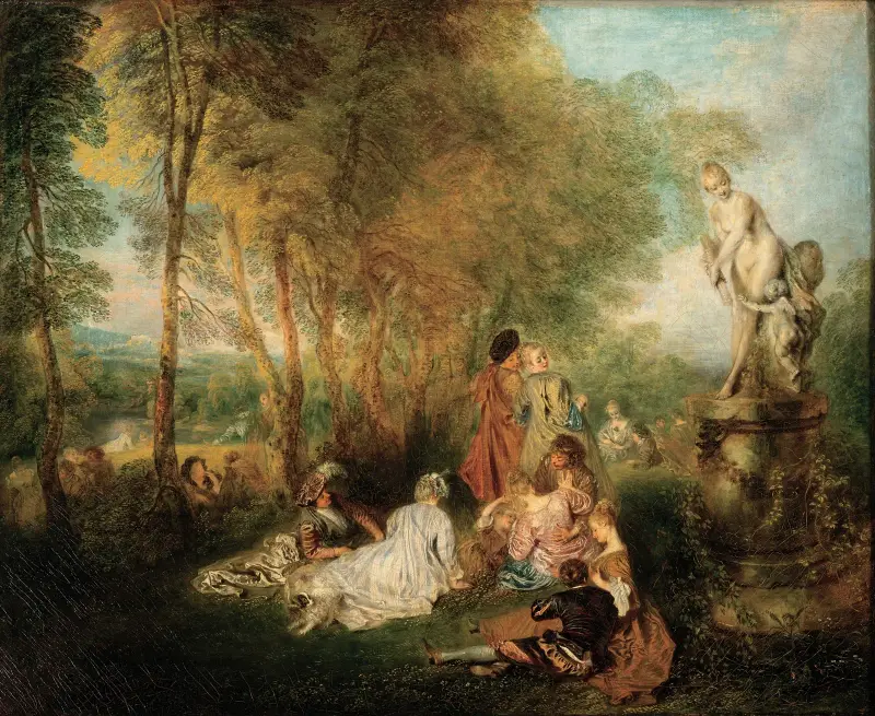 Kärlekens fest av Jean-Antoine Watteau