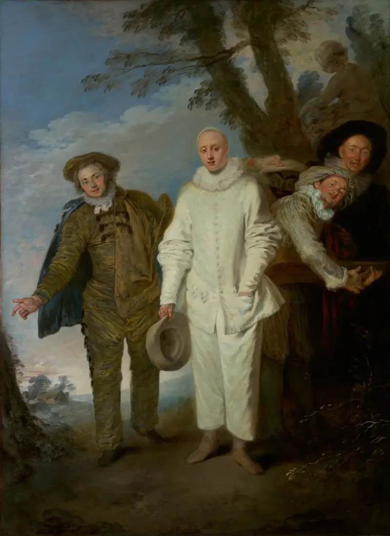 De italienska komedianterna av Jean-Antoine Watteau