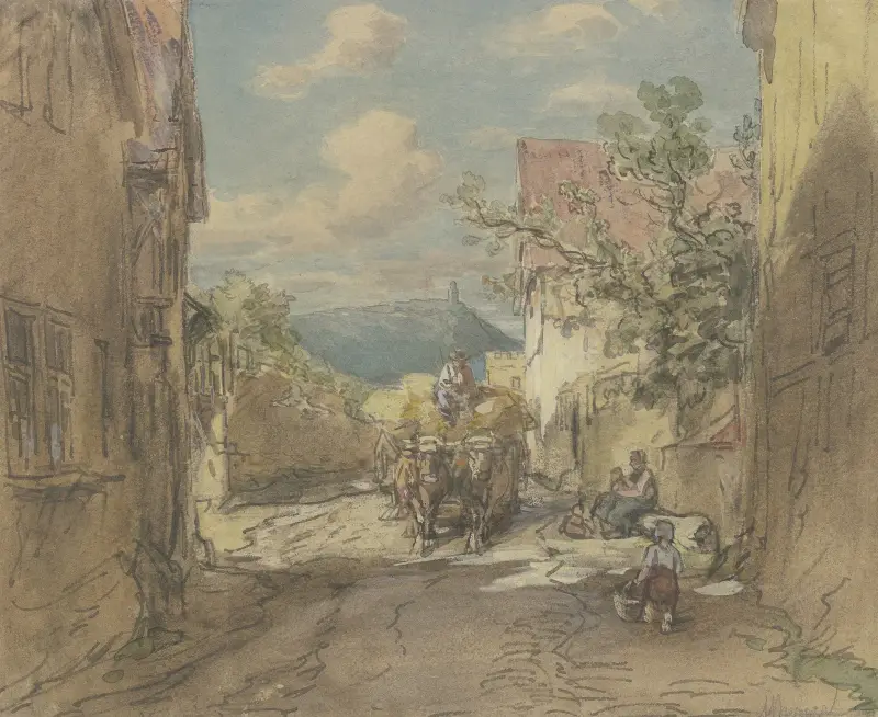 Street in Kronberg 2 av Anton Burger