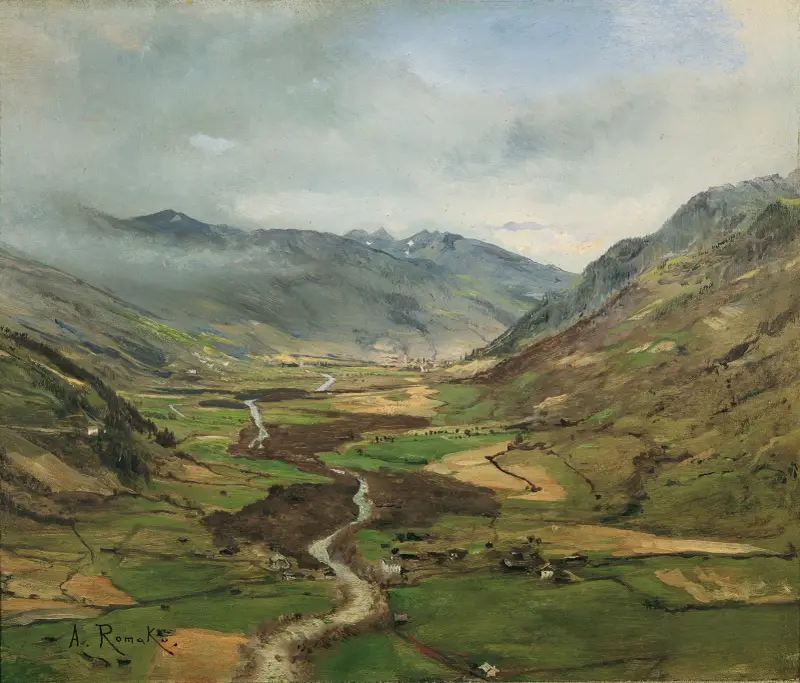 Das Gasteinertal II av Anton Romako