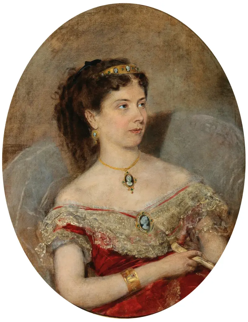 Furstinnan Maria von Stackelberg av Anton Romako