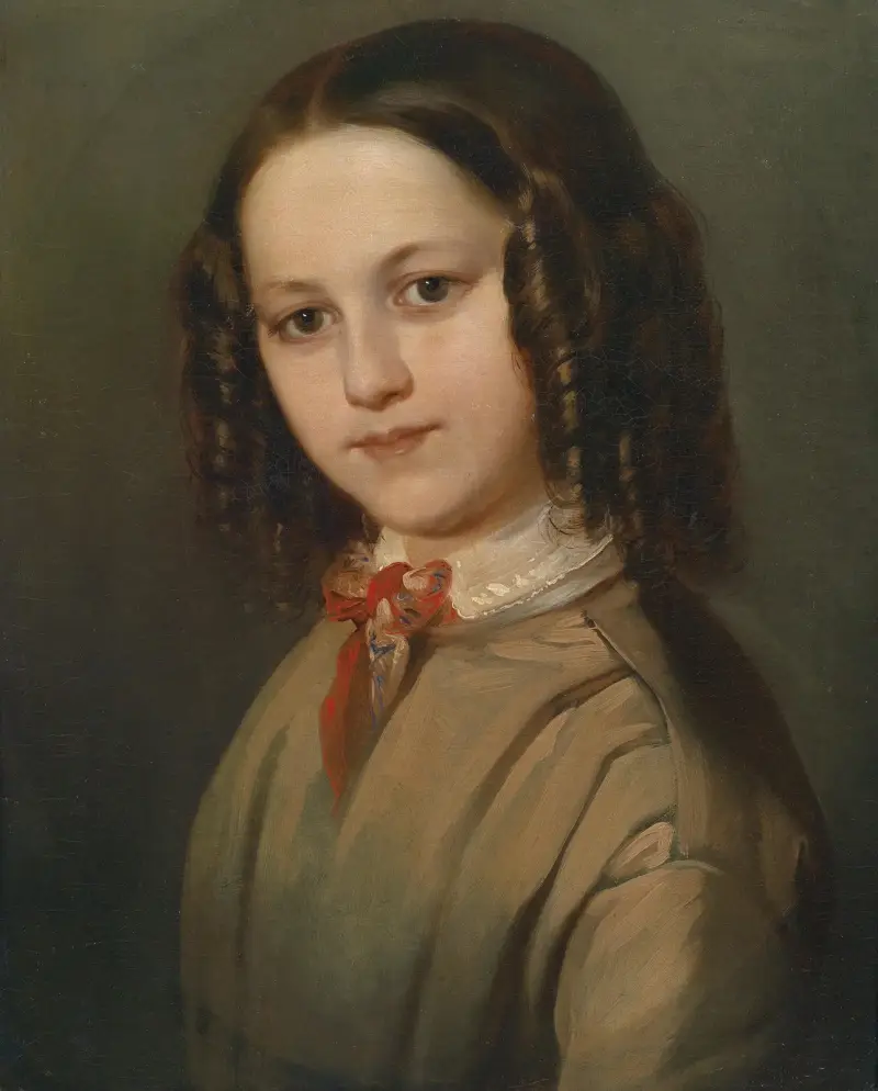 Kinderbildnis Melanie Deinhardstein von Anton Romako