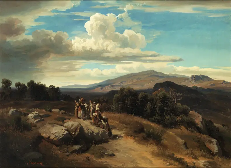 Spanische Landschaft av Anton Romako