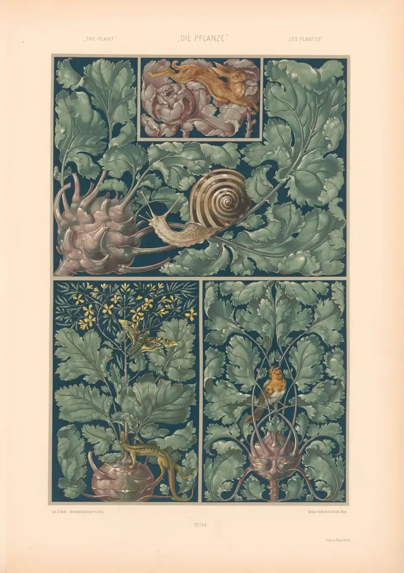 Die Pflanze in Kunst und Gewerbe, Taf. 122 von Anton Seder
