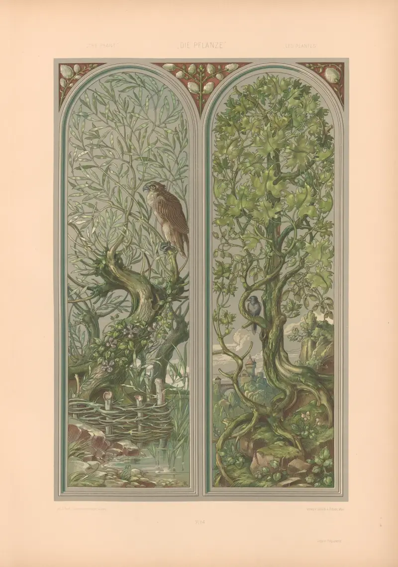 Die Pflanze in Kunst und Gewerbe, Taf. 195 von Anton Seder