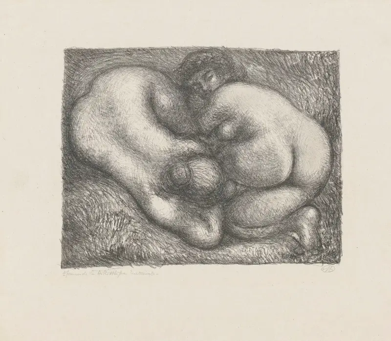 Deux Femmes dans l’herbe av Aristide Maillol
