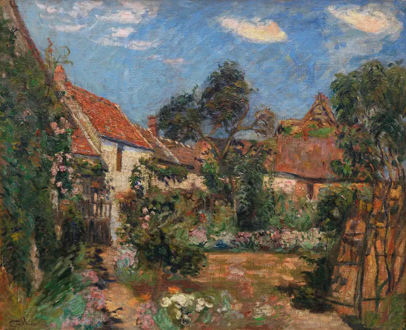 Trädgård i Janville-sur-Juine av Armand Guillaumin