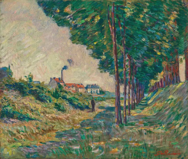 Der Treidelweg bei Charenton, Île-de-France von Armand Guillaumin