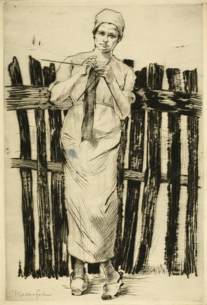The Knitter av Armand Rassenfosse