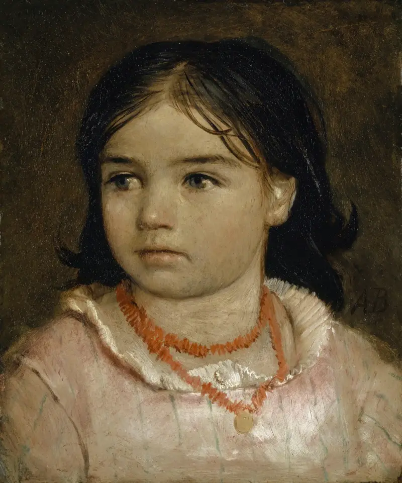 Porträtt av Lucia, konstnärens dotter av Arnold Böcklin