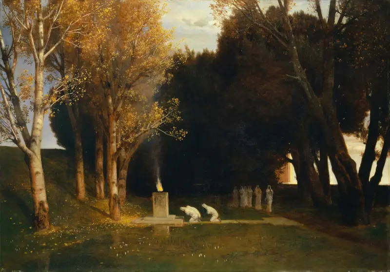 Der heilige Hain von Arnold Böcklin