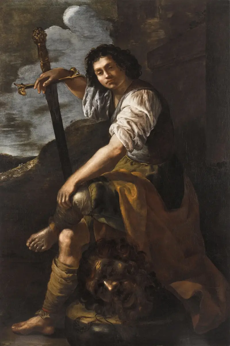David med Goliats huvud av Artemisia Gentileschi