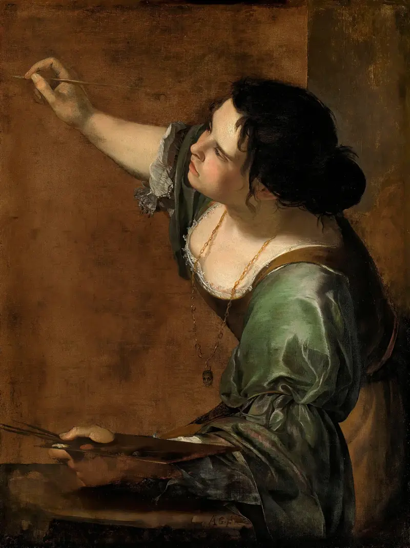 Självporträtt som allegori över måleriet av Artemisia Gentileschi