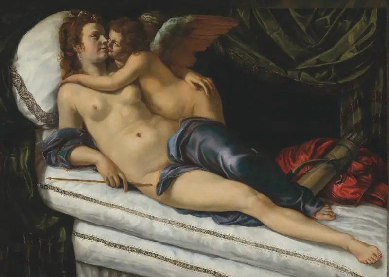 Venuše a Amor, Artemisia Gentileschi