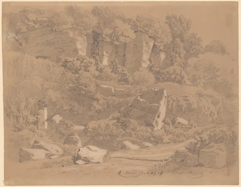 Felsengrotten in Ariccia von Arthur Blaschnik